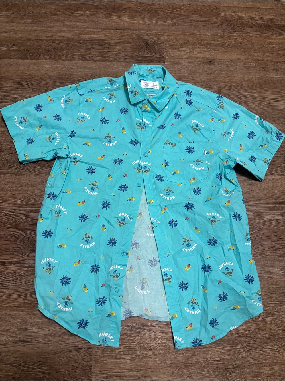 men’s hurley button down shirt